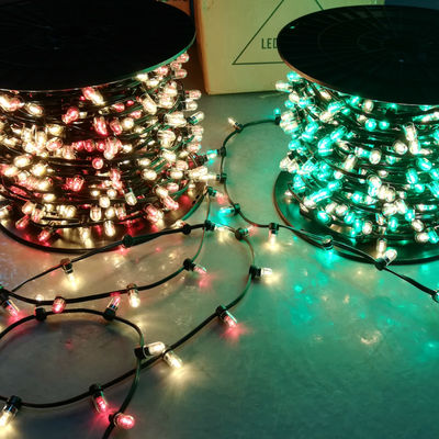 50M/roll custom IP65 flashing led clip on light for AU 666 led airy strings 12v green white ribbon