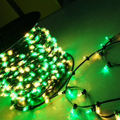 50M/roll custom IP65 flashing led clip on light for AU 666 led airy strings 12v green white ribbon