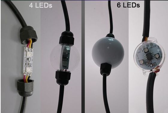 10 Ft Reel DMX 24v New LED Lights 50mm RGB LED Light Strings Globe 3D Balls
