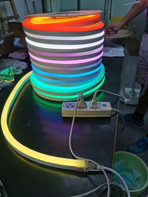 Drop shipping IP67 Waterproof silicone PVC SMD5050 RGB RGBW LED Neon strip Flex Light for building decor