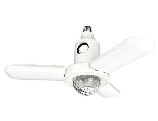 Bluetooth 40w LED Ceiling Panel Lights E27 E40 Folding Fan Blade