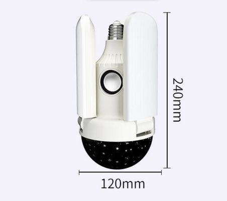 Bluetooth 40w LED Ceiling Panel Lights E27 E40 Folding Fan Blade