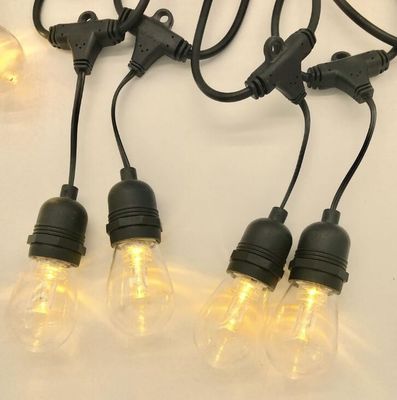 220V E27 Socket LED Fairy Socket String Lights 48 Ft Christmas 15 Bulbs