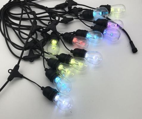 220V E27 Socket LED Fairy Socket String Lights 48 Ft Christmas 15 Bulbs