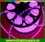 Super bright Epistar led 220v IP65 2 wire Christmas decoration led round rope lighting