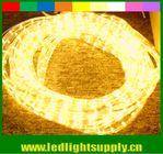 decorations xmas yellow 1/2'' 2 wire ultra bright led rope lights