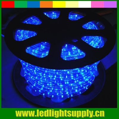 blue outdoor decoration light 2 wire 12/24V led rope flex light