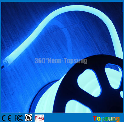 25M spool 12V blue 360 degree led neon rope light for room