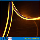 Pretty 230V double side emitting yellow led neon flexible strip for outdoor