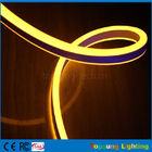 pretty 110V double side emitting yellow led neon flexible strip for outdoor