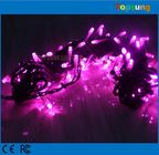 Strong PVC purple christmas led lights outdoors 12v connectable