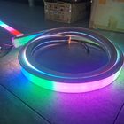 40mm Magic Topsung 24v 120Leds/M Flexible Ribbon Tube Waterproof Neon Strip RGB LED Neon Lights For Home xmas Decor
