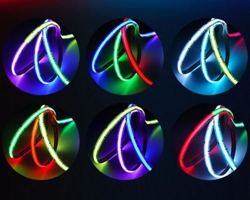 LED Addressable RGB COB LED Light Strip cob Smart Lights Strip Light Flexible DC12V 24v ribbon strips