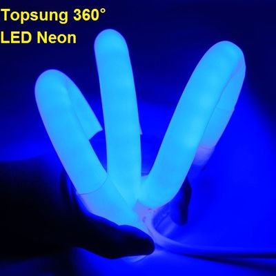 25M spool 12V blue 360 degree led neon rope light for room