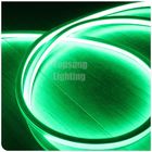 DC 12V led neon flex 16x16mm square flat rope light 120SMD/M green outdoor decoration light