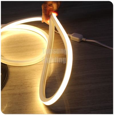 low voltage DC 12V warm white led neon flex rope light 16x16mm square flat tube light