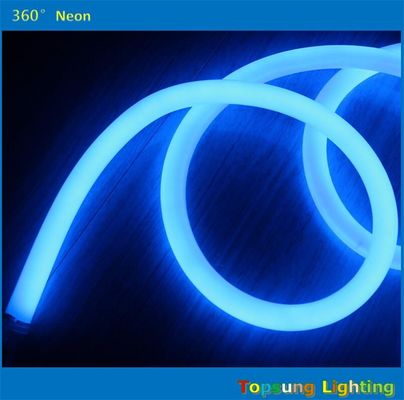 25M spool 12V blue 360 degree led neon rope light for room