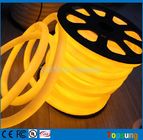 360 degree waterproof led tube amber 24v round flexible neon tube 25mm pvc hose yellow