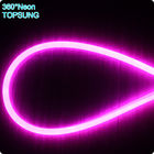 230v pink 2835 smd waterproof led strip round 16mm mini 360 degree flexible led neon tube lights for rooms