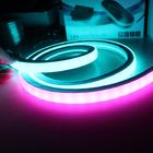 50m spool 18x18mm square flexible custom led neon tube lights rgb color changing neon