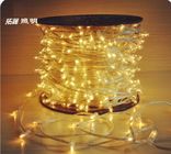 IP65 warm white PVC crystal Wire DC 12V clip light fairy light string 100m/roll Christmas bulbs