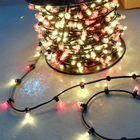 50M spool customize DC 12V clip light 666leds white + red fairy lights ip65 waterproof