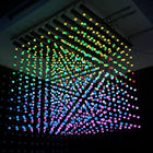 DMX 50MM RGB LED Round Pixel Light Ball String ws2811 led pixel ball light for landscape