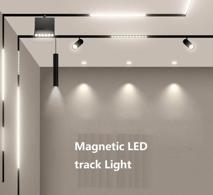Hot Selling 48V Led Magnetic Track Light Grille Lights track lighting ul etl certified