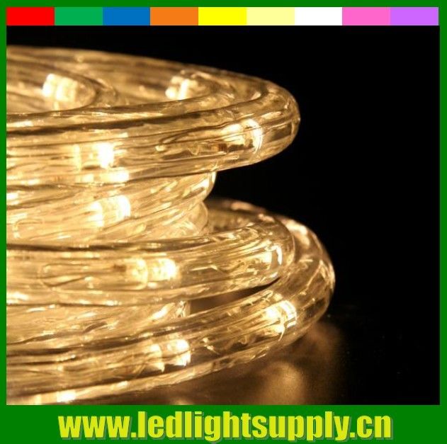 LED duralight 1/2'' 2 wire 110v/220v flat rope light for outdoor use
