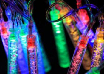 colorful party decoration 20leds Icicle battery string light