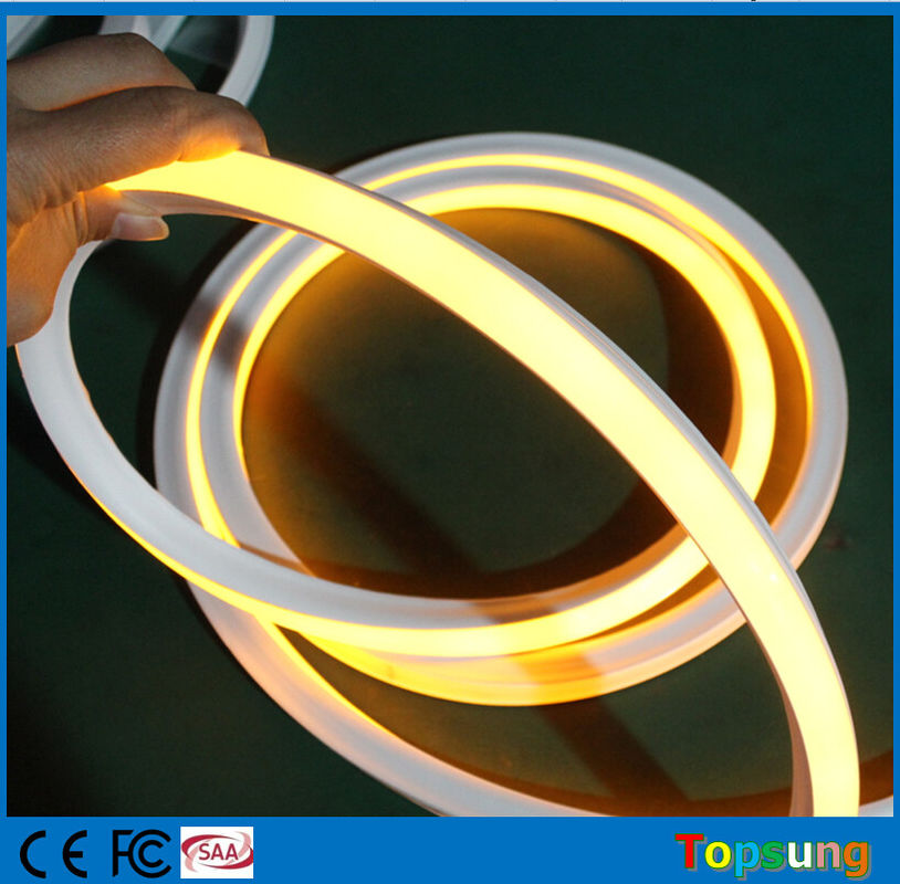 pvc yellow square 12v 16*16m flexible LED neon rope hot sale
