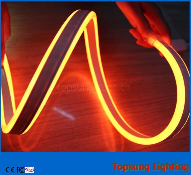 high quality 230V double side orange led neon flex light for buildings