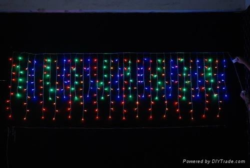 2016 new designed 240V christmas lights waterproof  outdoor icicle lights for buildings
