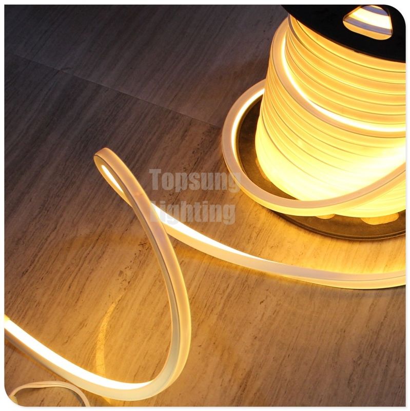 AC 220V top view led neon flex 16*16mm square warm white lighting for building IP68