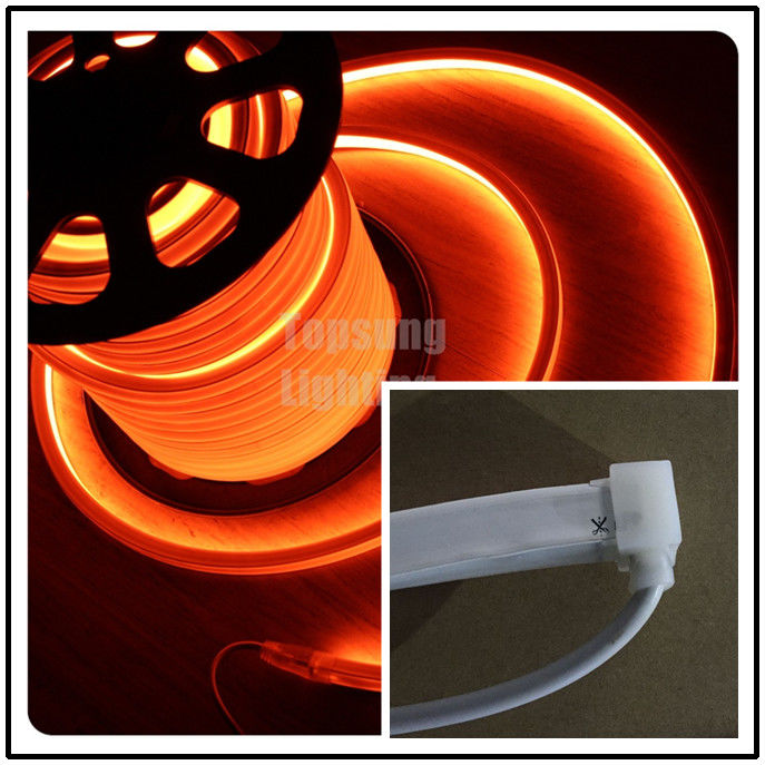 orange color AC 110V square led neon flexible light 16x16mm IP68 neon tube