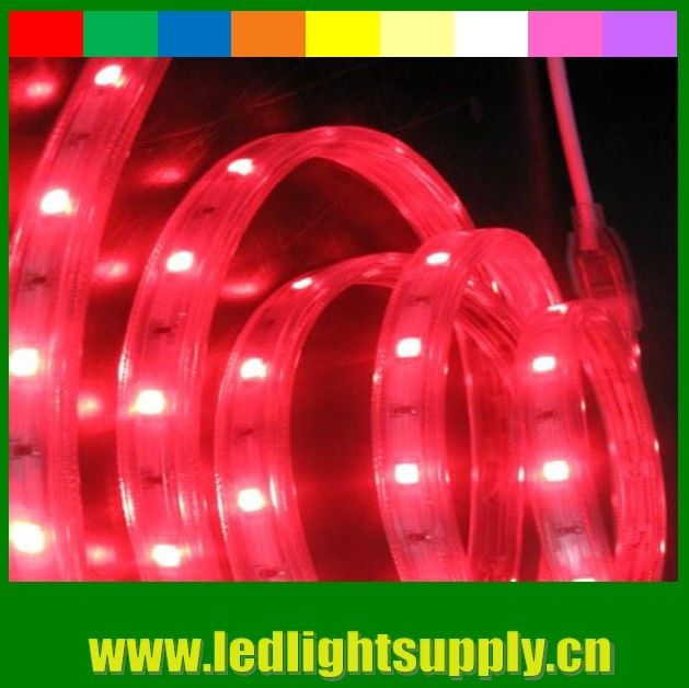AC 220V SMD5050 LED neon strip decorative light red