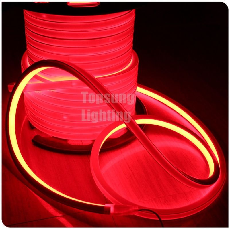 hot sales long life 24v red color square led neon flex rope light ip67
