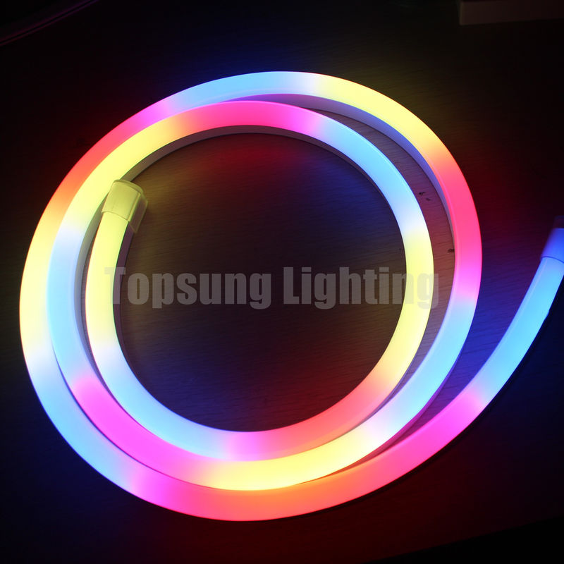 24V digital RGB LED neon Flex Rope Light dmx signal input led pixel strip