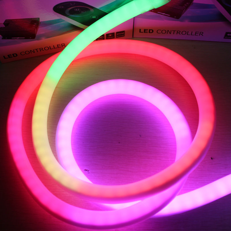 Amazing 360 led neon Flex digital rgb neon rope lights addressable strip 18mm