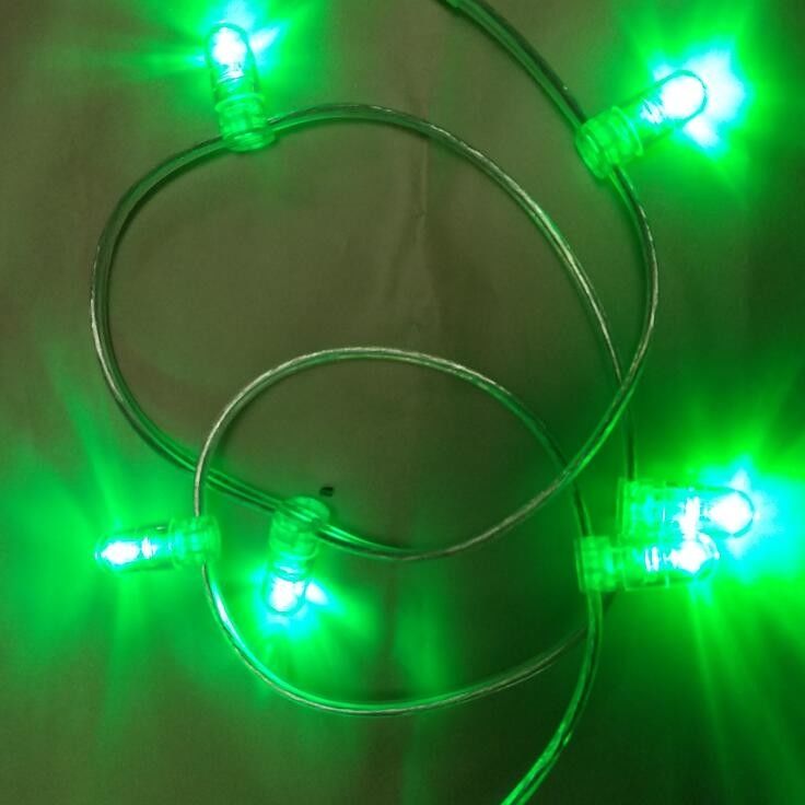 Brand 100m 12v fairy string 666 led IP67 for low voltage light green crystal led strings