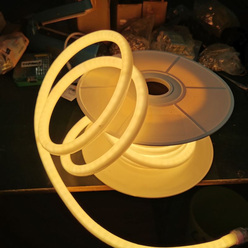 50m roll 360 rgbw led rope light strips rgbww neon flex 24v flexible neon hose