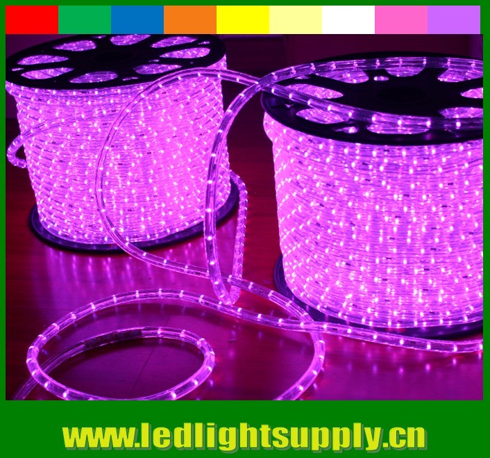 pink 12/24v led 1/2'' 2 wire outdoor christmas rope lights