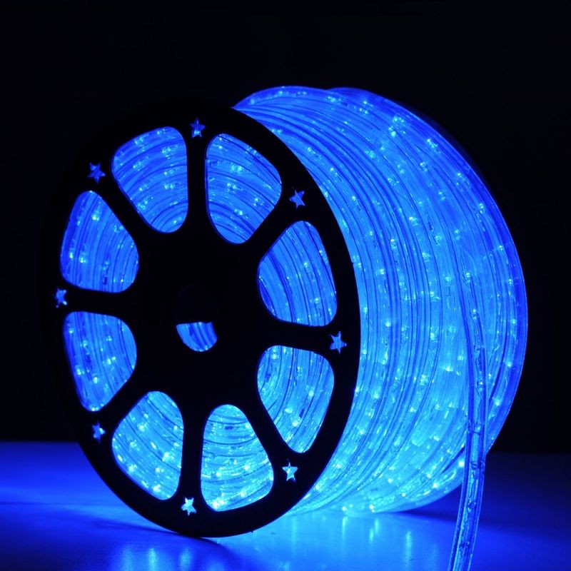 party decoration 12/24V round 2 wire rope led flex rope lights