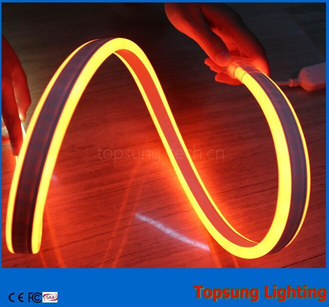 Topsung lighting 12v orange 100m mini double sided led neon rope strip ...