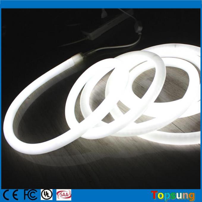 360 degree round led neon flex 16mm mini rope light 12V white color